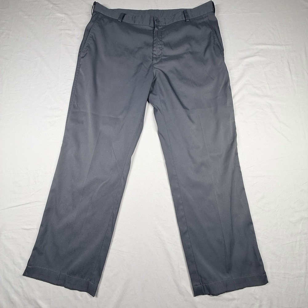 Nike Golf Dri-FIT Men's Gray Flat Front Performance Pants Size 36x30 (36x29)